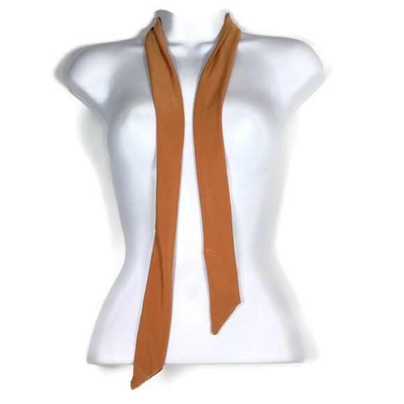 Rust Skinny Tie Skinny Scarves - Picture 2 of 4